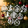 Enfeites Harry Potter 3D na árvore de natal