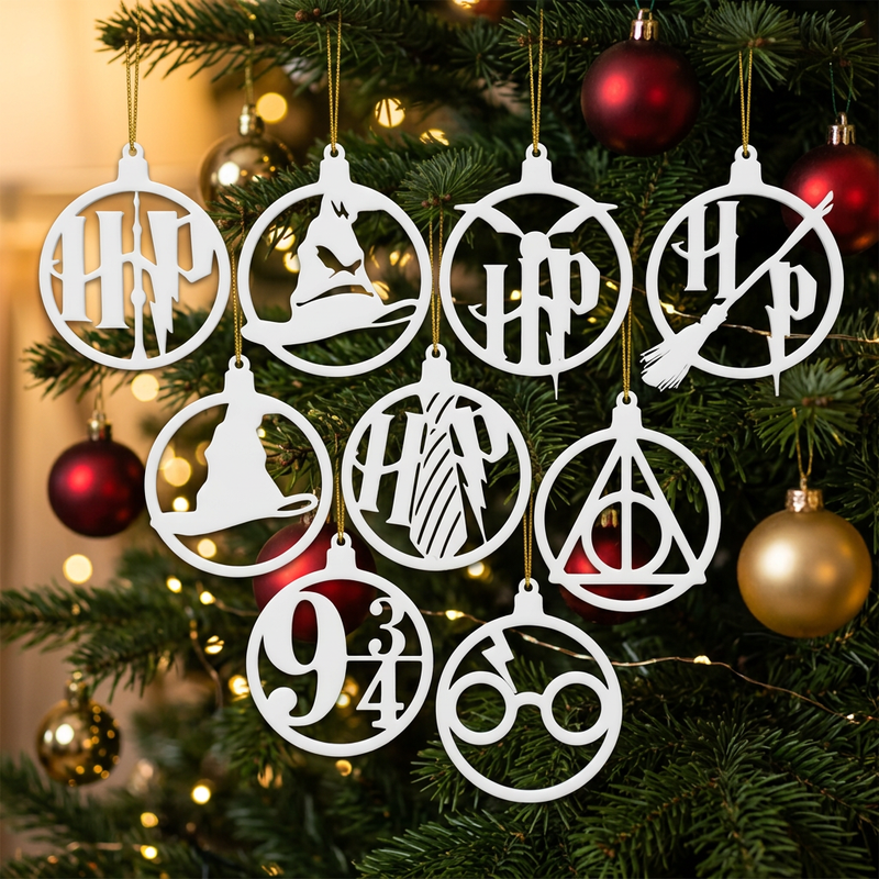 Enfeites de Natal Harry Potter 3D