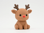 Rena de Natal 3D — vista frontal