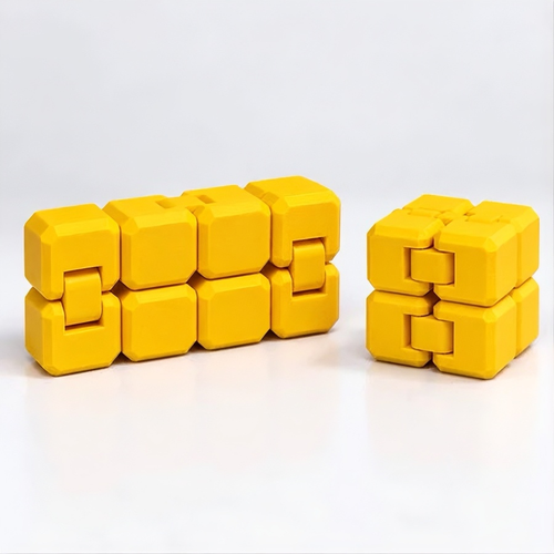 Cubo Infinito 3D — brinquedo articulado sensorial para foco e concentração