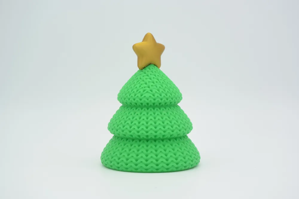 Árvore de Natal 3D — vista frontal alternativa