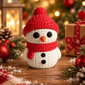 Boneco de Neve 3D — ambiente natalino
