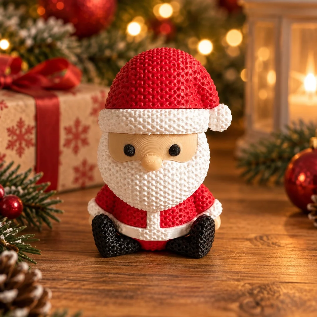 Papai Noel 3D — ambiente natalino